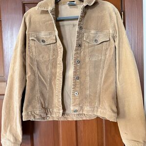 Urban Outfitters Tan Corduroy Jean Jacket